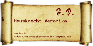 Hausknecht Veronika névjegykártya